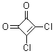 structure of CAS# 2892-63-9, 1,2-Dichloro-1-cyclobutene-3,4-dione;Dichlorocyclobutenedione; Quadratic acid dichloride; Squaric acid dichloride; Squaryl dichloride