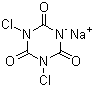 Sodium dichloroisocyanurate molecular structure (CAS 2893-78-9)