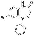 7-bromo-5-phenyl-1,3-dihydro-2H-benzo[e][1,4]diazepin-2-one molecular structure (CAS 2894-61-3)