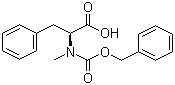 结构式 CAS# 2899-07-2, N-苄氧羰基-N-甲基-L-苯丙氨酸
