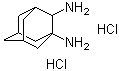 1,2-金刚烷二胺二盐酸盐分子结构 (CAS 28996-07-8)