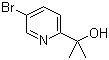 2-(5-Bromopyridin-2-yl)propan-2-ol molecular structure (CAS 290307-40-3)