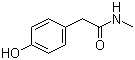 structure of CAS# 29121-34-4, 4-Hydroxy-N-methylbenzeneacetamide;2-(p-Hydroxyphenyl)-N-methylacetamide