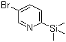 5-Bromo-2-(trimethylsilyl)pyridine molecular structure (CAS 291312-74-8)