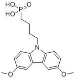 结构式 CAS# 2922526-56-3, (4-(3,6-二甲氧基-9H-咔唑-9-基)丁基)膦酸