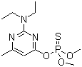 甲基嘧啶磷分子结构 (CAS 29232-93-7)