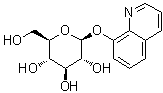 structure of CAS# 29266-96-4, 8-Quinolyl beta-D-glucopyranoside;8-Hydroxyquinoline beta-D-glucoside