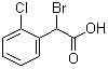 structure of CAS# 29270-30-2, 2-Bromo-2-(2'-chlorophenyl) acetic acid;alpha-Bromo-2-chlorobenzeneacetic acid