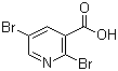 2,5-Dibromonicotinic acid molecular structure (CAS 29312-99-0)