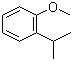 structure of CAS# 2944-47-0, 2-Isopropylanisole;2-(o-Methoxyphenyl)propane; 2-Isopropyl-1-methoxybenzene; 1-Isopropyl-2-methoxybenzene; NSC 113123; o-Isopropylanisole