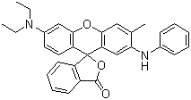 结构式 CAS# 29512-49-0, 黑色素-1; 热敏黑 TF-BL1; 压敏黑 TF-BL1; 2-苯氨基-3-甲基-6-二乙氨基荧烷