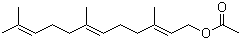 structure of CAS# 29548-30-9, Farnesyl acetate;3,7,11-Trimethyldodeca-2,6,10-trienyl acetate