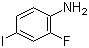 structure of CAS# 29632-74-4, 2-Fluoro-4-iodoaniline