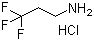 3,3,3-Trifluoropropan-1-amine hydrochloride molecular structure (CAS 2968-33-4)