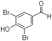 结构式 CAS# 2973-77-5, 3,5-二溴-4-羟基苯甲醛; 二溴醛
