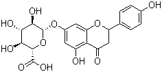 structure of CAS# 29741-09-1, Apigenin 7-glucuronide;Apigenin 7-beta-glucuronide; Apigenin-7-O-beta-D glucuronoside; Scutellarin A; 5-Hydroxy-2-(4-hydroxyphenyl)-4-oxo-4H-1-benzopyran-7-yl beta-D-glucopyranosiduronic acid