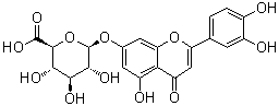 Luteolin-7-beta-D-glucuronide molecular structure (CAS 29741-10-4)