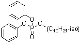 Isodecyl diphenyl phosphate molecular structure (CAS 29761-21-5)