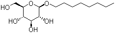 structure of CAS# 29836-26-8, Octyl-beta-D-glucopyranoside;1-O-n-Octyl-beta-D-glucopyranoside