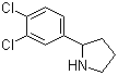 结构式 CAS# 298690-82-1, 2-(3,4-二氯苯基)吡咯烷
