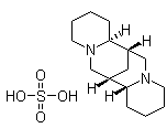 硫酸金雀花碱分子结构 (CAS 299-39-8)