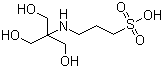 structure of CAS# 29915-38-6, TAPS;3-[[2-Hydroxy-1,1-bis(hydroxymethyl)ethyl]amino]-1-propanesulfonic acid; 3-[Tris(hydroxymethyl)methylamino]-1-propanesulfonic acid