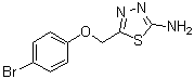 5-[(4-Bromophenoxy)methyl]-1,3,4-thiadiazol-2-amine molecular structure (CAS 299441-95-5)
