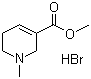 structure of CAS# 300-08-3, Arecoline hydrobromide ;Methyl 1,2,5,6-tetrahydro-1-methyl-3-pyridinecarboxylate hydrobromide
