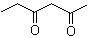 2,4-己二酮分子结构 (CAS 3002-24-2)