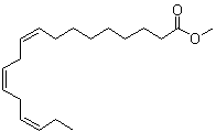结构式 CAS# 301-00-8, (9Z,12Z,15Z)-9,12,15-十八碳三烯酸甲酯