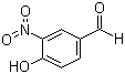 结构式 CAS# 3011-34-5, 4-羟基-3-硝基苯甲醛