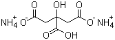 structure of CAS# 3012-65-5, Ammonium citrate dibasic;Diammonium hydrogen citrate; Citric acid ammonium salt