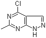 4-Chloro-6-methyl-1H-pyrazolo[3,4-d]pyrimidine molecular structure (CAS 30129-53-4)