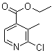structure of CAS# 301666-92-2, 2-Chloro-3-methylpyridine-4-carboxylic acid ethyl ester