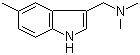 structure of CAS# 30218-58-7, 5-Methylgramine;N,N-Dimethyl-1-(5-methyl-1H-indol-3-yl)methanamine