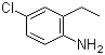 4-Chloro-2-ethylaniline molecular structure (CAS 30273-39-3)