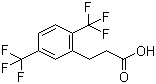 2,5-Bis(trifluoromethyl)benzenepropanoic acid molecular structure (CAS 302912-03-4)