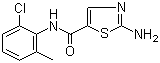 2-Amino-N-(2-chloro-6-methylphenyl)thiazole-5-carboxamide molecular structure (CAS 302964-24-5)