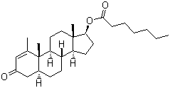 结构式 CAS# 303-42-4, 美替诺龙庚酸酯