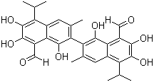 Gossypol molecular structure (CAS 303-45-7)