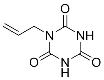 1-(丙-2-烯-1-基)-1,3,5-三嗪烷-2,4,6-三酮分子结构 (CAS 3030-60-2)