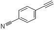 structure of CAS# 3032-92-6, 4-Ethynylbenzonitrile;(4-Cyanophenyl)ethyne; 1-Cyano-4-ethynylbenzene