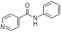 structure of CAS# 3034-31-9, N-Phenyl-4-pyridinecarboxamide;N-Phenylisonicotinamide; N-Phenylisonicotinic amide; NSC 4266; Pyridine-4-carboxylic acid phenylamide