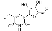 structure of CAS# 30414-00-7, 5-Hydroxymethyluridine