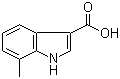 结构式 CAS# 30448-16-9, 7-甲基吲哚-3-甲酸