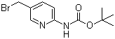 structure of CAS# 304873-96-9, (5-Bromomethylpyridin-2-yl)carbamic acid tert-butyl ester