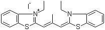 3,3'-Diethyl-9-methylthiacarbocyanine iodide molecular structure (CAS 3065-79-0)