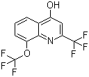 结构式 CAS# 306935-26-2, 4-羟基-8-(三氟甲氧基)-2-(三氟甲基)喹啉