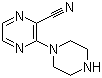 结构式 CAS# 306935-30-8, 3-(哌嗪-1-基)吡嗪-2-甲腈