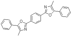 1,4-二[2-(4-甲基-5-苯基恶唑基)]苯分子结构 (CAS 3073-87-8)